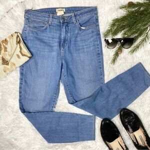 L’agence light wash Margot cropped skinny leg high waisted jeans size 29